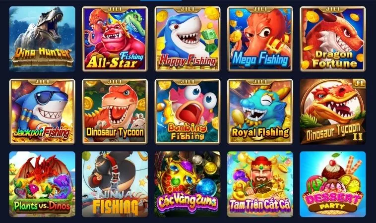 Đa dạng các thể loại game bắn cá để trải nghiệm tại nhà cái V999