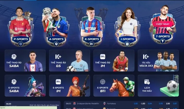 Nhà cái V999 hợp tác với đa dạng các sảnh thể thao chất lượng, uy tín