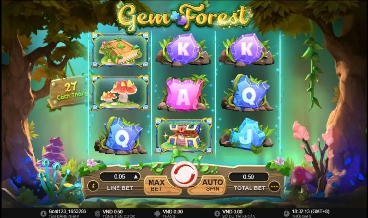 Chinh Phục Nổ Hũ Rừng Xanh V999 Săn Thưởng Cực Khủng 2 Giao diện chơi Nổ Hũ Rừng Xanh V999